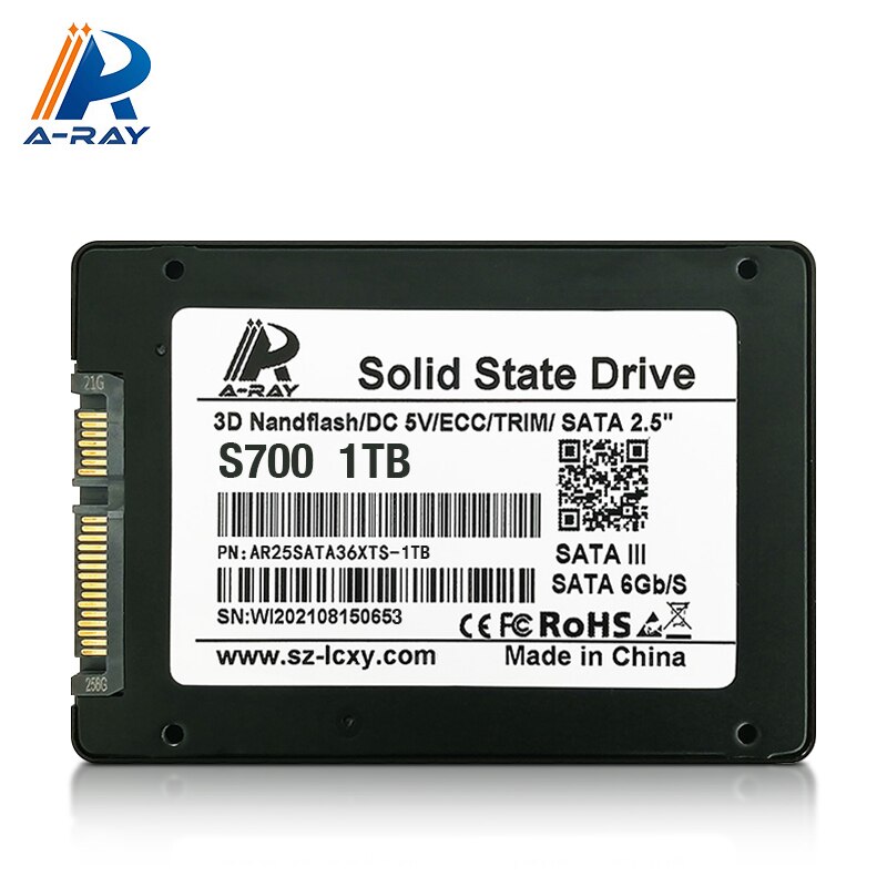 SSD 128GB 256GB 512GB 1TBGB SATA III SSD Festplatte Für Laptop Schreibtisch Interne Festplatte Solide Zustand Antrieb 2,5 zoll