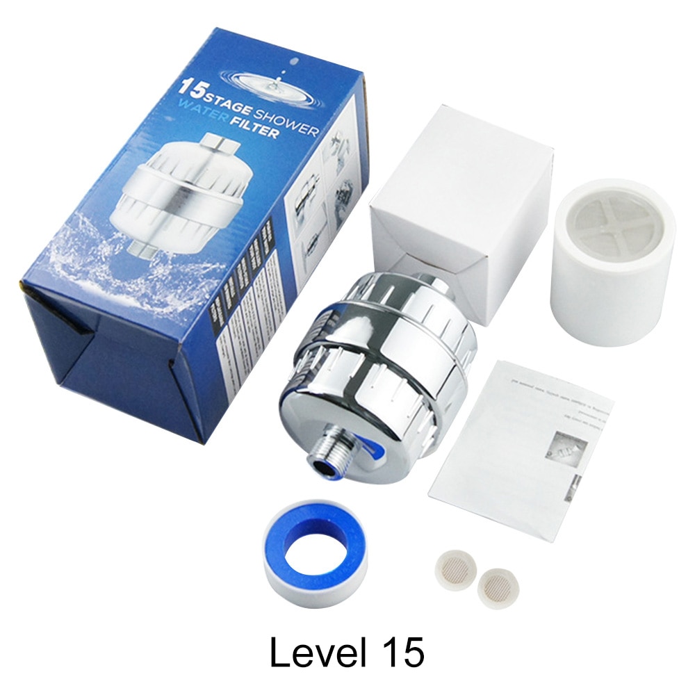 Bathroom Shower Filter Water Filter Purifier Kitchen Water PurifierHealth softener Chlorine Removal: Level 15