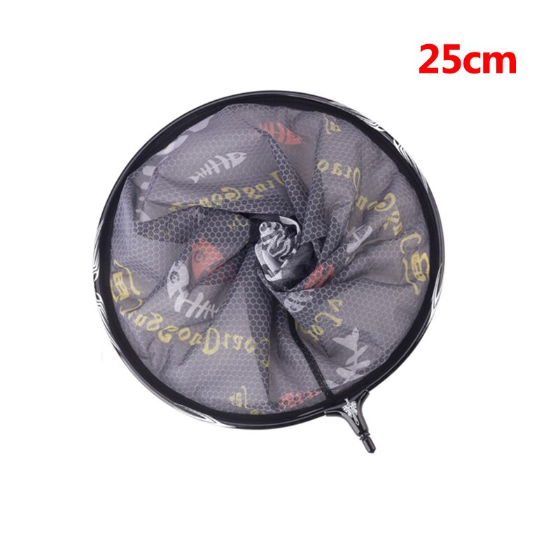 Filet de pêche télescopique pliable en carbone, 2.1M 3M, à longue poignée, équipement pour la pêche, X437B: 25m net Black