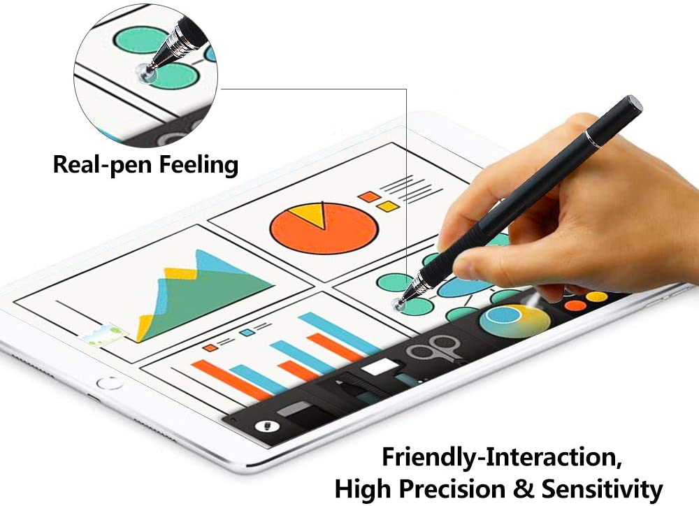 Uniwersalny długopis Stylus 2 w 1 z włóknem szklanym Tablet pojemnościowy ekran Caneta Touch Pen do telefonów komórkowych akcesoria do długopisów inteligentnych