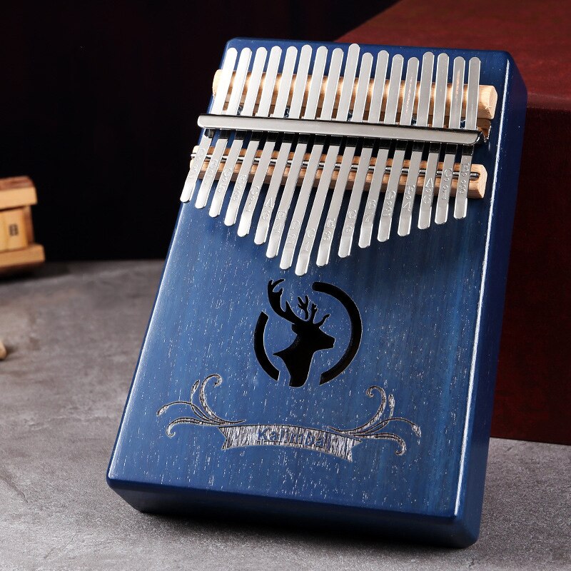 17 Keys Kalimba Mahogany Thumb Piano Reed 17 Key Music Keyboard Mini Piano High Wooden African Kalimba Finger Piano: D1