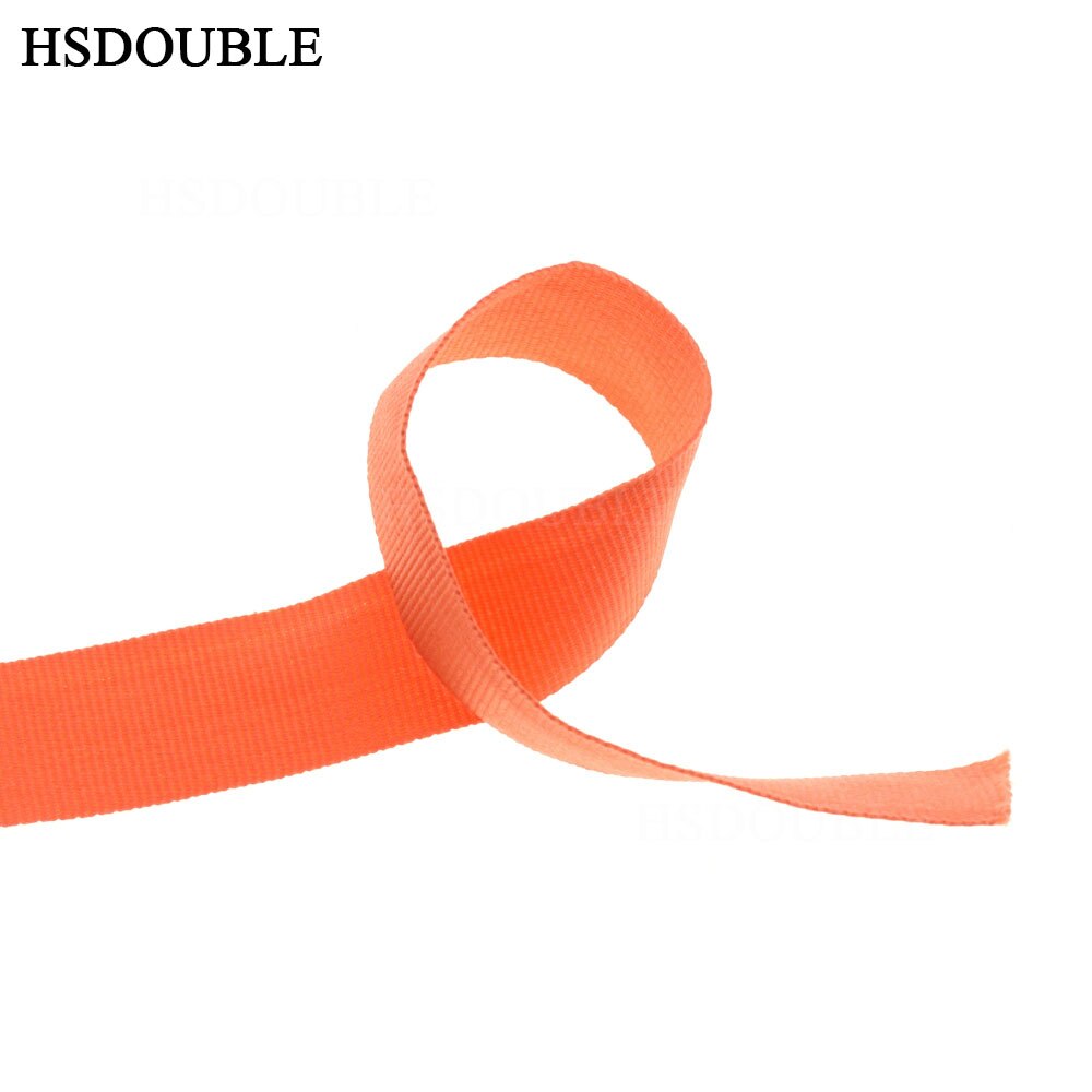 Polyester Nauha 25mm - 10 Yards/Pakka - Ympäristöystävällinen Ompeluun, Kengät, Tekstiilit: Oranssi