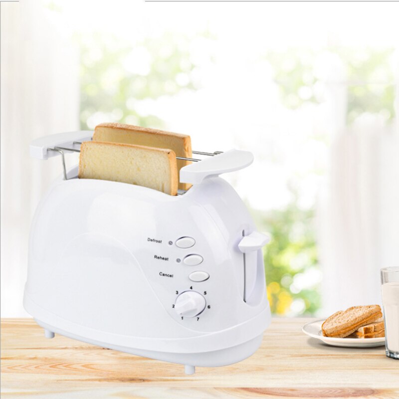 Elektrisk brödrost automatisk bröd bakmaskin toast smörgås grill ugn maker 2 skivor hushåll för frukost eu plug
