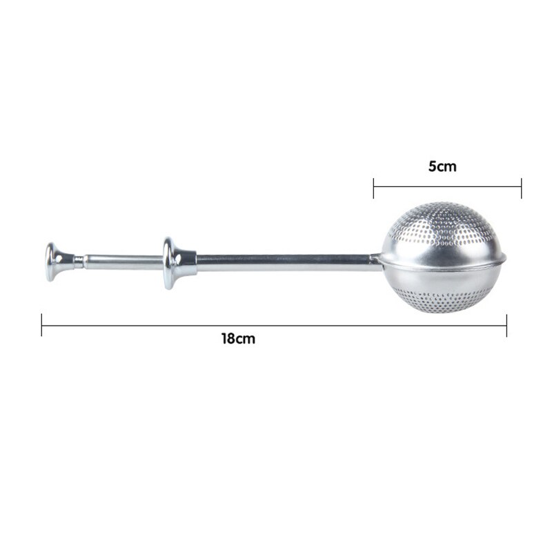 Let rustfrit stål te si tekande kugle mesh te infuser filter genanvendeligt metal tepose krydderi te køkken tilbehør