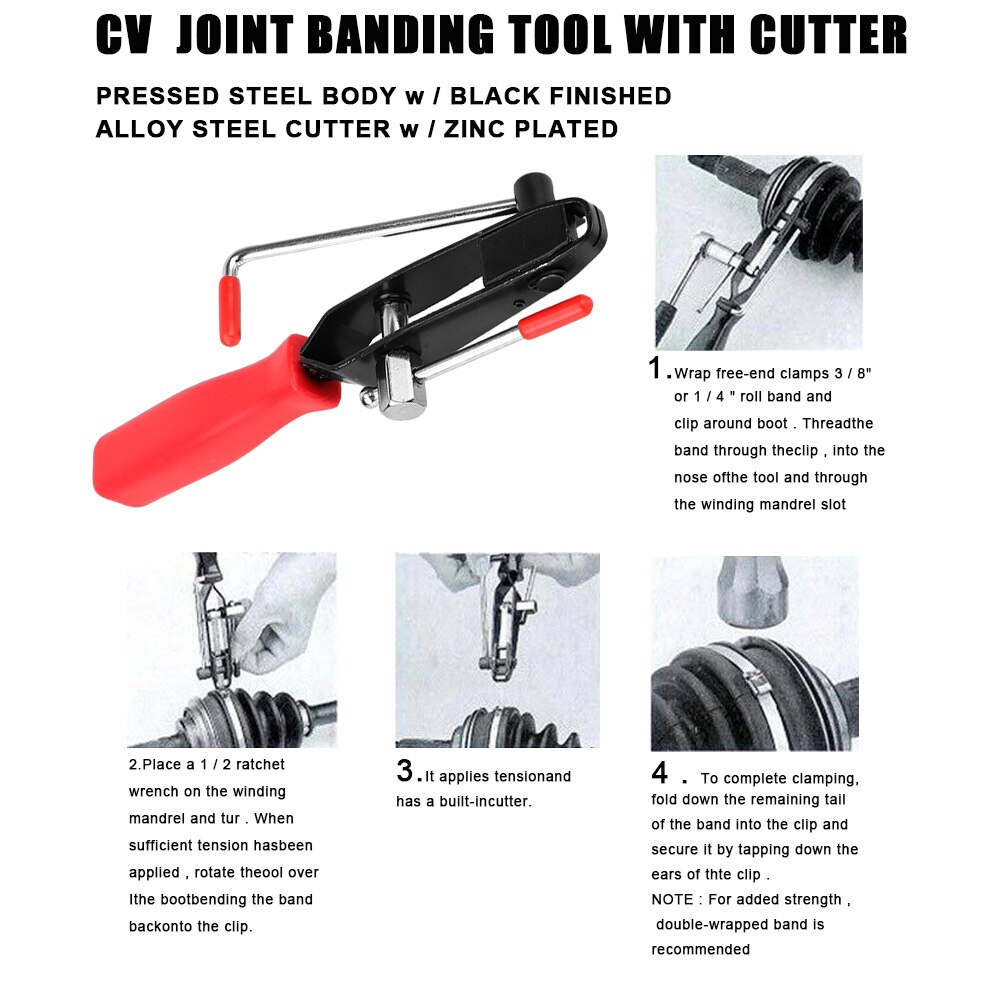 Hand Installateur-Werkzeug Multifunktions Zangen Auto Klemme Crimpen Zange Bausatz CV gemeinsam-Stiefel Klemme Zangen Auto Kraftstoff Filter Rohr Klemme