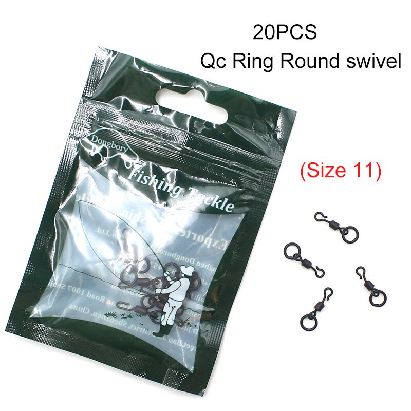20 Stuks Karpervissen Accessoires Swivel Ronde Qui... – Vicedeal