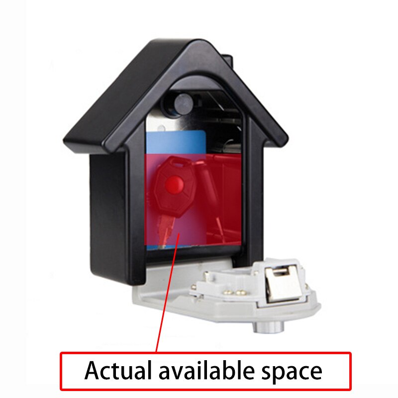 Storage Box Wall Mounted Combination Lock Box Key Safe Box Password &amp; Key Lock Home Family Outdoor Safety Keys&#39;