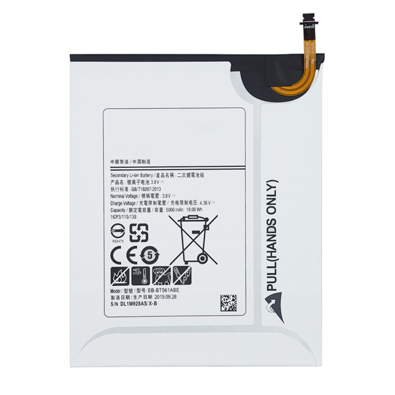 100% Original Replacement Battery EB-BT561ABE For Samsung GALAXY Tab E T560 T561 SM-T560 Tablet Battery 5000mAh+Tools