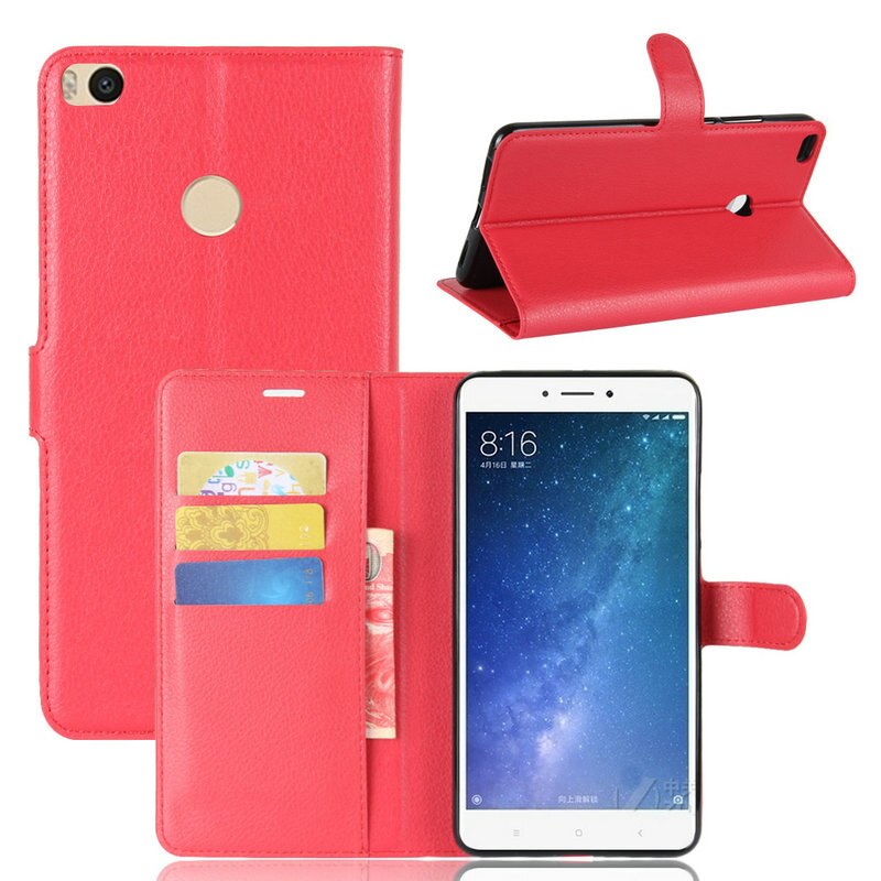 Voor Xiaomi Mi Max 3 Wallet Flip Leather Case Voor Xiaomi Mi Max 2 Max2 32Gb 64Gb 128gb Telefoon Cover Met Stand Etui Funda