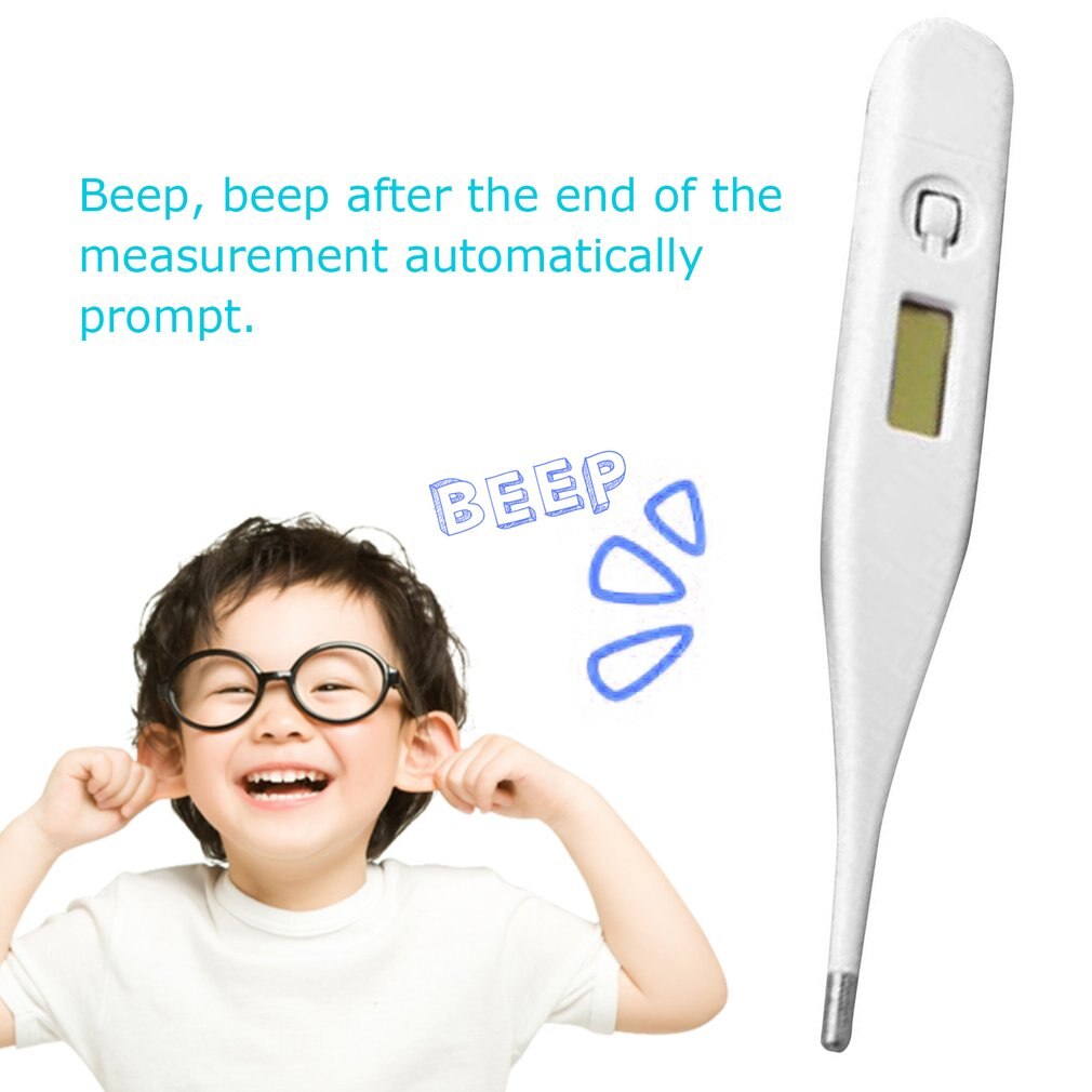Digital Thermometer LCD Display Square Head Waterproof High Precision body thermometer Home Health Fever Pyrometer