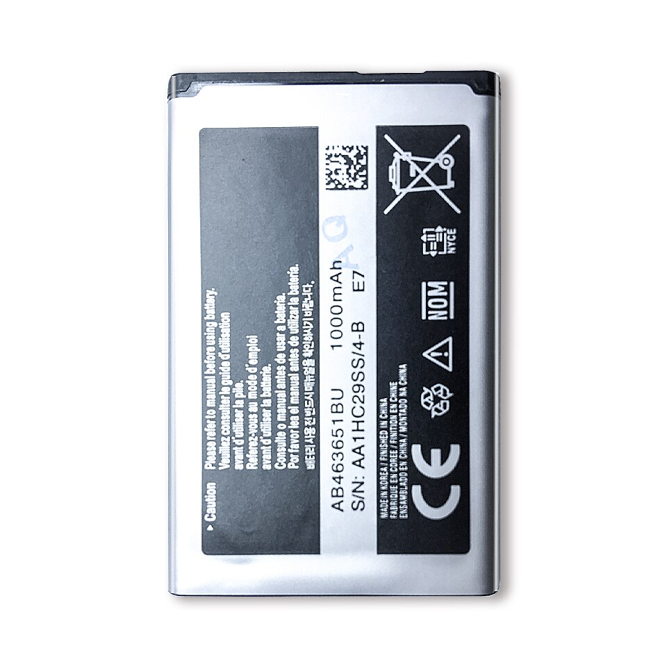 AB463651BC AB463651BE AB463651BU Batterij Voor Samsung W559 S5620I S5630C C3200 F339 S5296 C3322 GT-C3530 S5610 Met Track Code