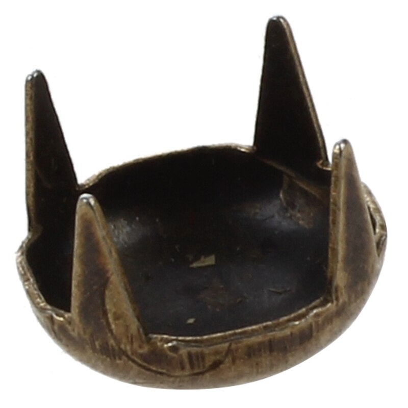 100Pcs 7Mm Round Rivet Cone Bronze Decorative Studs Rivet DIY Crafts With 100Pc 6Mm Silver Conical Rivet Screw Studs