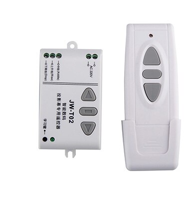 Ac 220 v motor trådløs fjernbetjening switch up down stop rørformet motor controller motor fremadvendt tx rx låst: Guld / 433 mhz