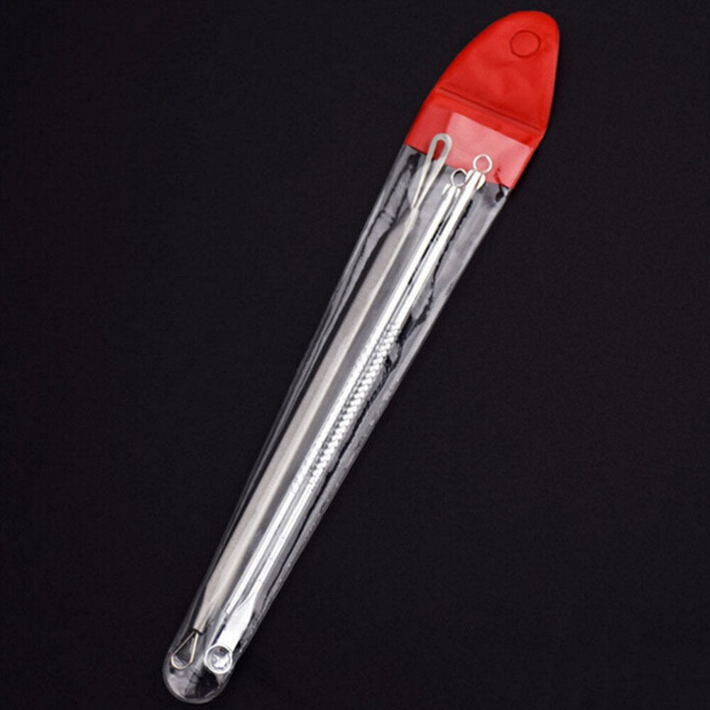 Comedone Extractor Stainless Needles Antibacterial Acne Cleansing Cleaning Removal Ear Care Tools 3Pcs/set
