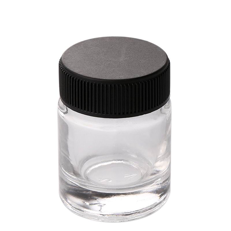 10 Stks/set Lege 22cc Glazen Pot Flessen Met Plastic Deksels Vervanging Potten Opslag Verf Flessen Airbrush Deksel Adapter Assemblages: Default Title