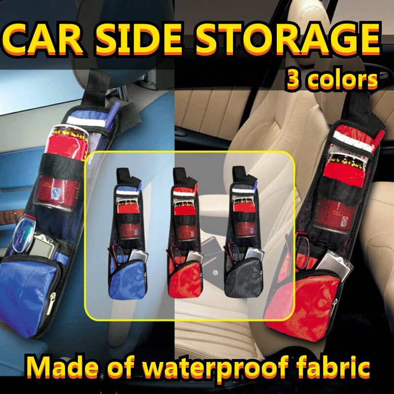 Car Seat Side Tidy Organizer Hanger Auto Reizen Opbergtas Multi-Pocket Holder Pouch Opslag Net Organizer Voor Auto accessoires