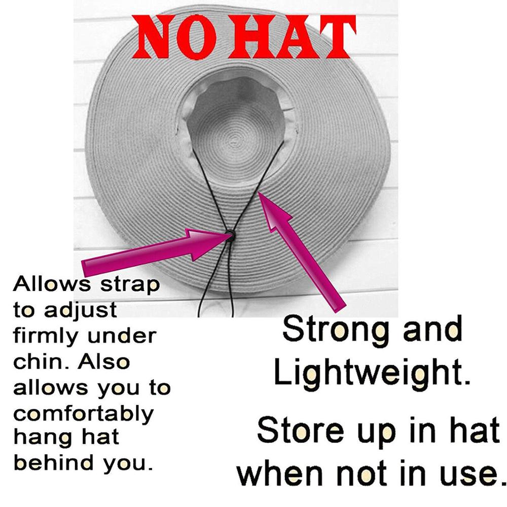 Universal | Flexible | Elasticity | Removable Hat Chin Cord Windproof Strap Bungee Rope - The Adjustable drawstring ensures your