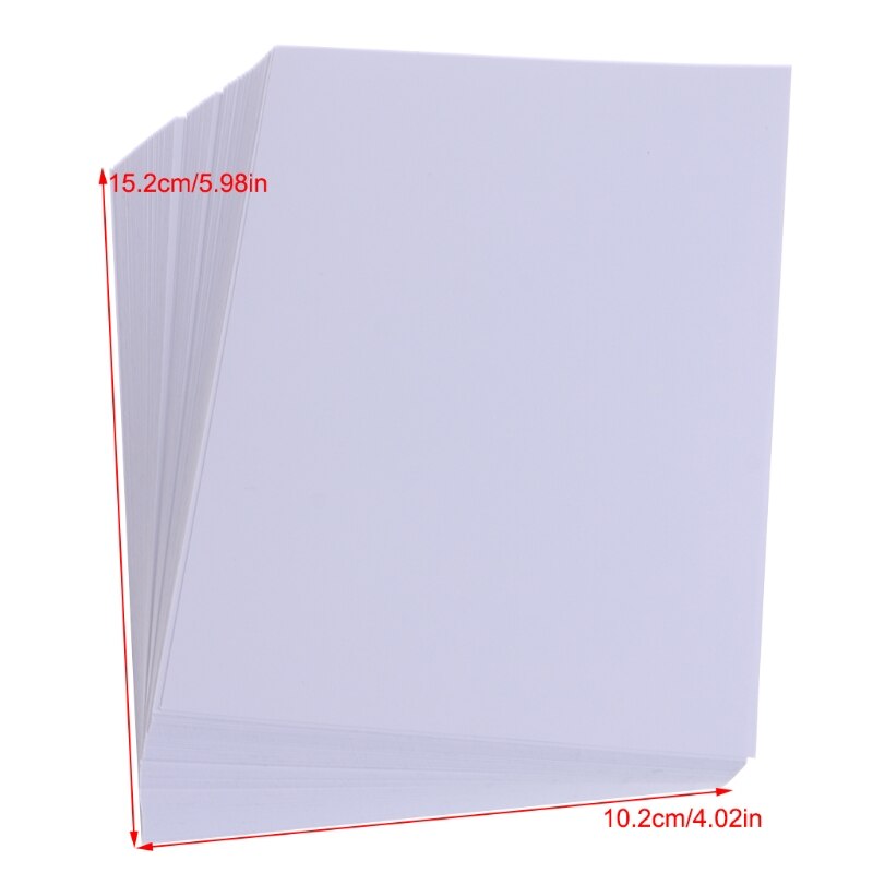 Papel lustroso da foto de 4r 4x6 de 100 folhas para fontes de papel da impressora a jato de tinta
