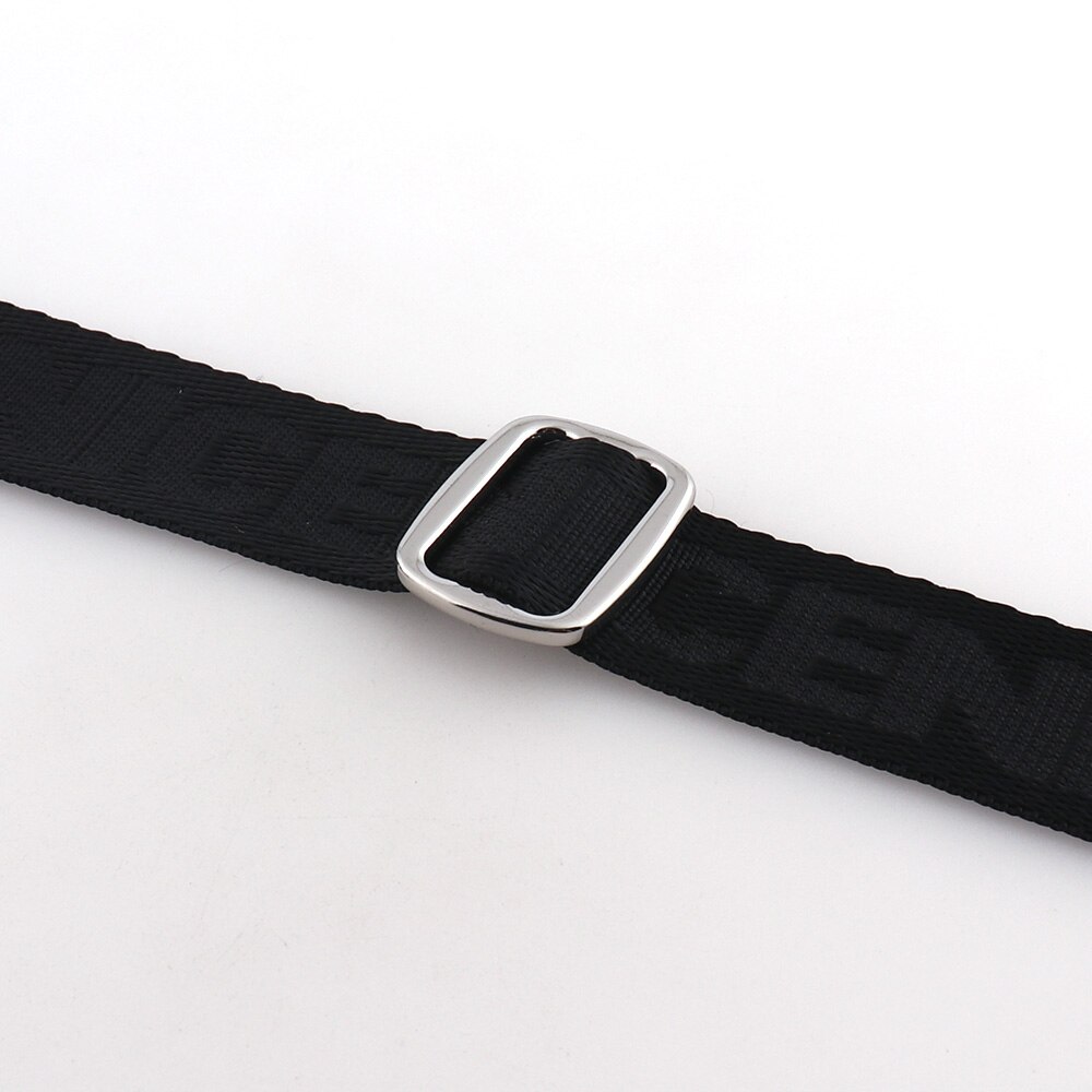 25mm Black Webbing With Letter Pattern Ribbon Polyester Cotton Canvas Webbing Belt Strap Garments Ribbon for DIY