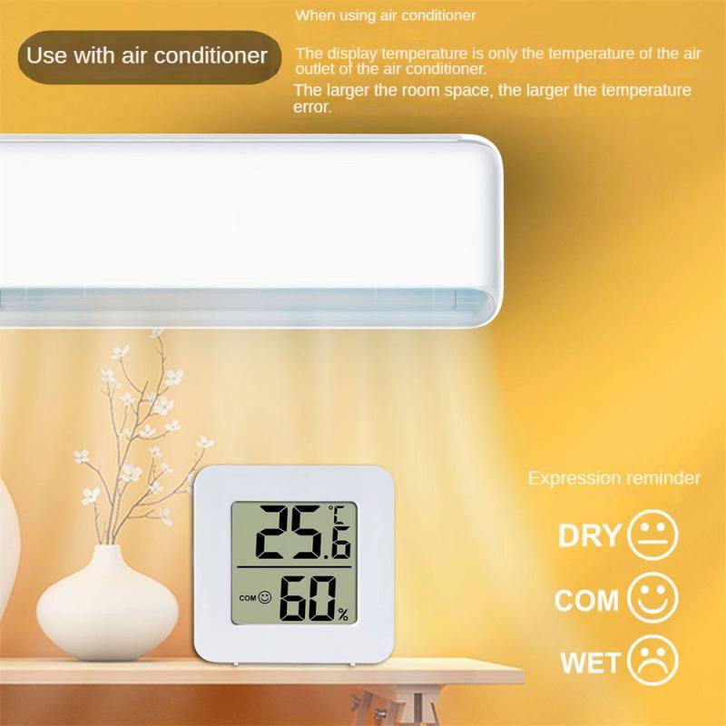 Digitales Thermometer Hygrometer Schlafzimmer Zuhause Elektronisches Messgerät Mini Heimat Elektronisches Nassthermometer LCD Elektronischer Monitor
