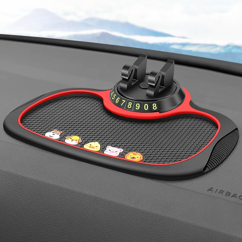 Auto Anti-Rutsch-matt Auto Telefon Halfter Nicht Unterhose Klebrige Anti Rutsche Multi-funktionale Bindestrich Telefon Halterung Silikon Armaturenbrett Auto Pad matt: Silber
