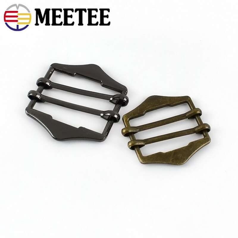 5pcs 20/25/30mm Double Metal Buckles for Backpack Webbing Adjustable Bag Buckle Clasps Pin Buckle DIY Crafts