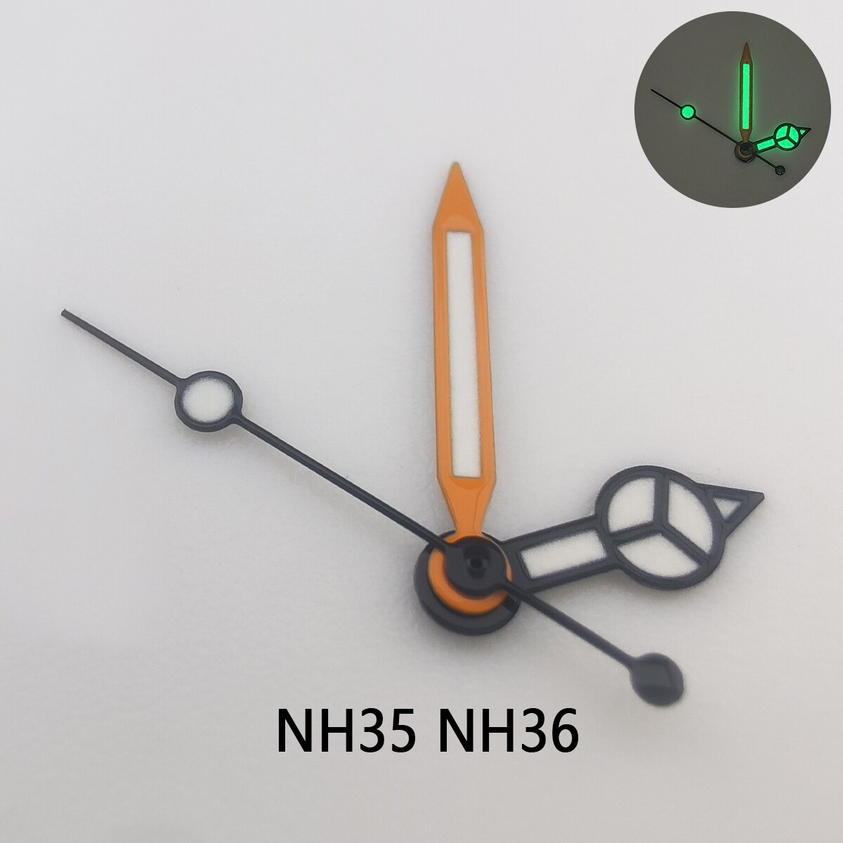 Uhr Zeiger grün leuchtende passen Miyota 8205 8215 821A Mingzhu DG 2813 3804 NH35 NH36 und 2836 2824 bewegung uhr hände