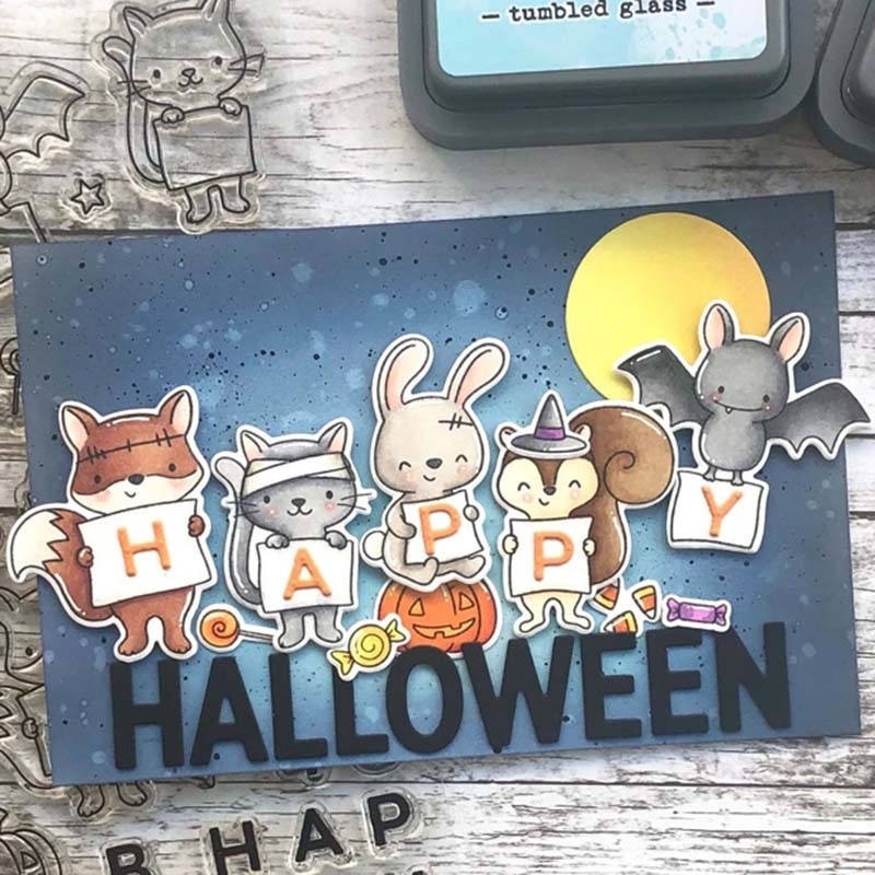 Apina eläin kirjain metallinleikkausmuotit ja postimerkit stensiili itse tekemiseen scrapbooking valokuva-albumi kohokuviointi koristeellinen askartelutyökalu