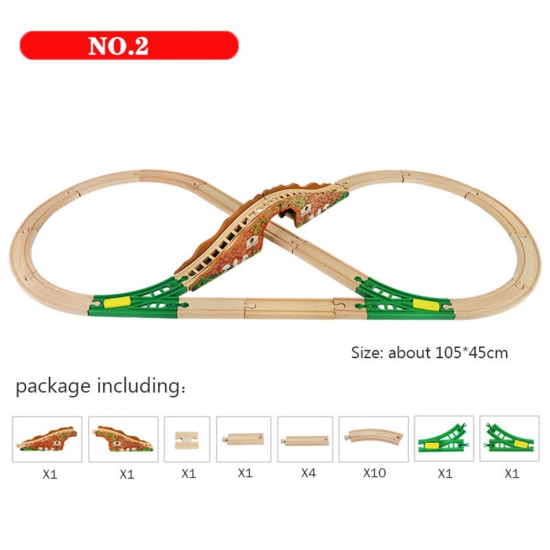 Thomas e Gli Amici Treni di Legno Impiombato Scena Pista pista ponte vestito in forma giocattolo Di Legno treno e thomas treno Giocattolo per bambini regalo: 2