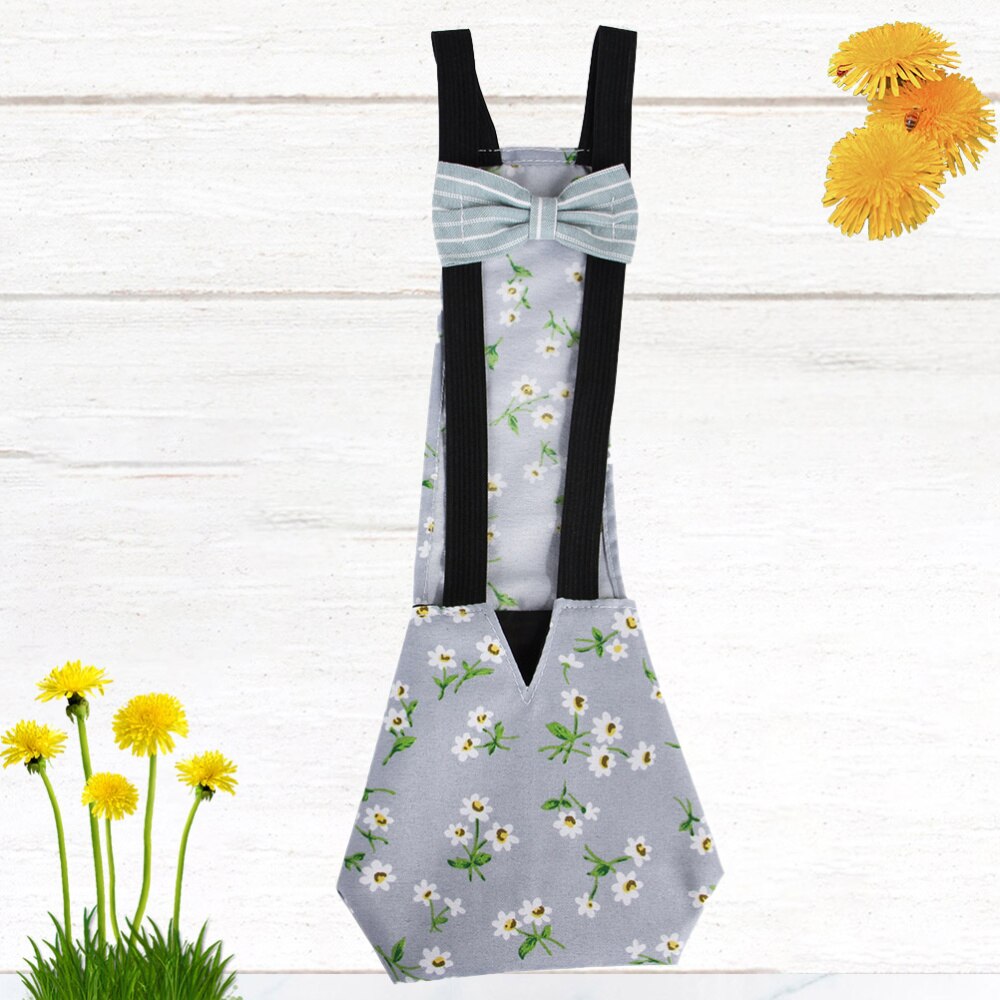 Pet frango pato fralda lavável aves de capoeira ganso roupas design bowknot com elástico engraçado ganso roupas (vermelho s)