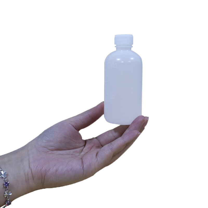 2 Pcs 100ml Reagent bottle screw cap laboratory equipment plastic reagent sub-bottle sealed bottle chemical container