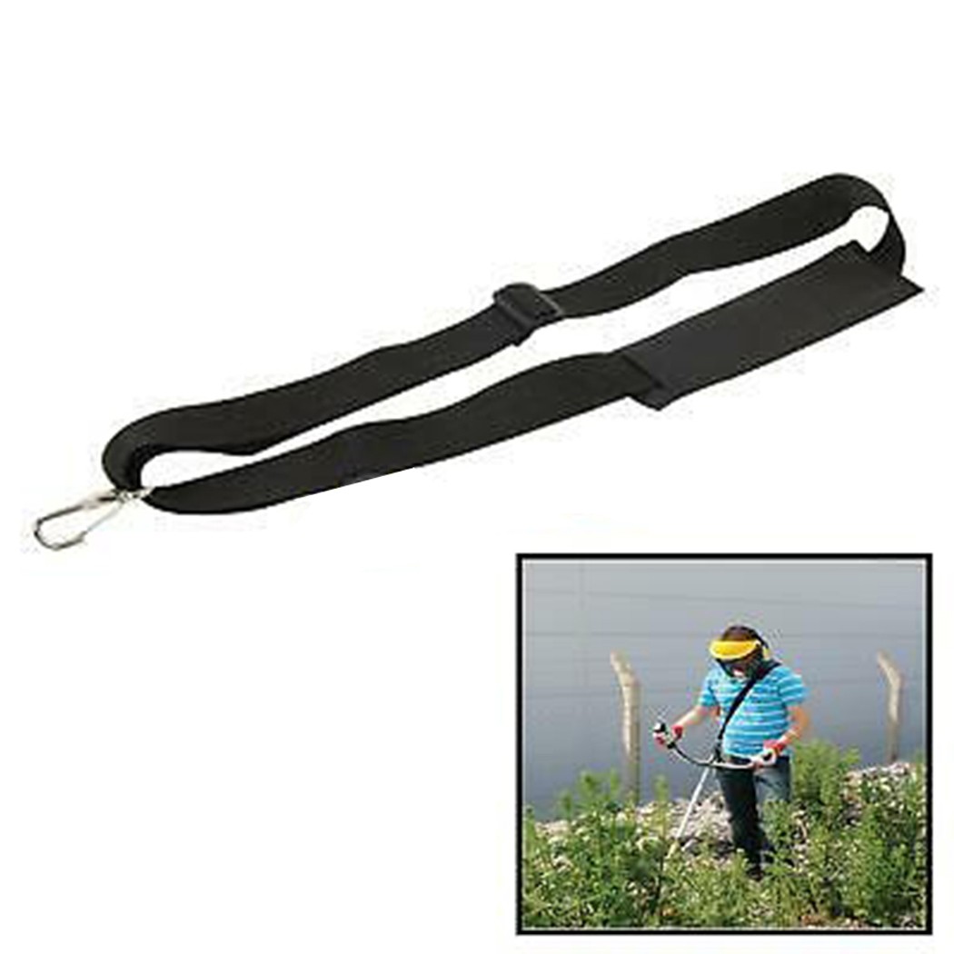 1pc Convenient Strimmer Shoulder Harness Strap For Brush Cutter Trimmer Adjustable Strap Garden With Carry Hook