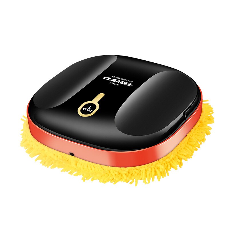 Robot de balayage automatique à sec et humide pour la maison, 1500mAh, serpillière électrique, lavage de sol, serpillière rotative autonettoyante: T5 black