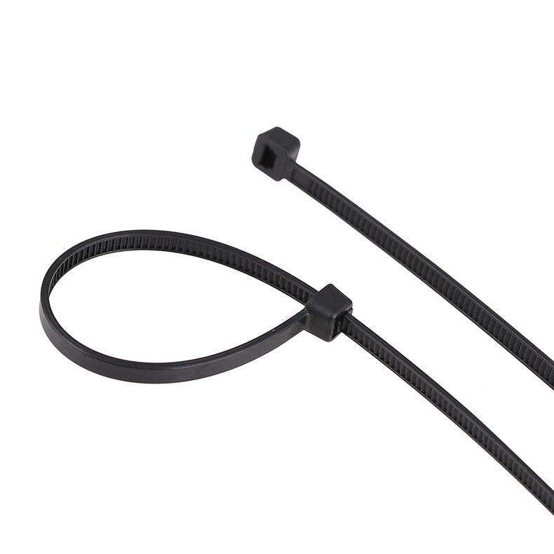 100pcs Self-Locking Plastic Nylon Wire Cable Ties Zip Tie Black White Cable Ties Fasten Loop Cable Various Specifications