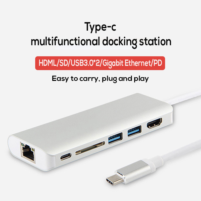 USB Typ C Zu HDMI Hub Adapter für MacBook Samsung Galaxis S10/S9 Dex USB-C Zu SD Kartenleser RJ45 PD Energie HDMI Konverter