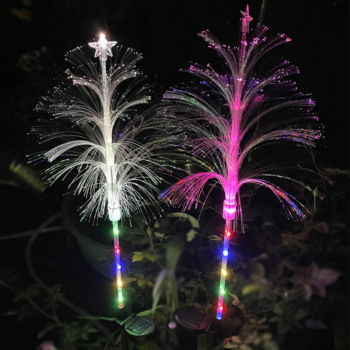 Magical Solar Jellyfish Light Garden Pathway Decoration Lights Fiber Optic Jellyfish Lawn Lighting Outdoor Patio Villa Yard Lamp
