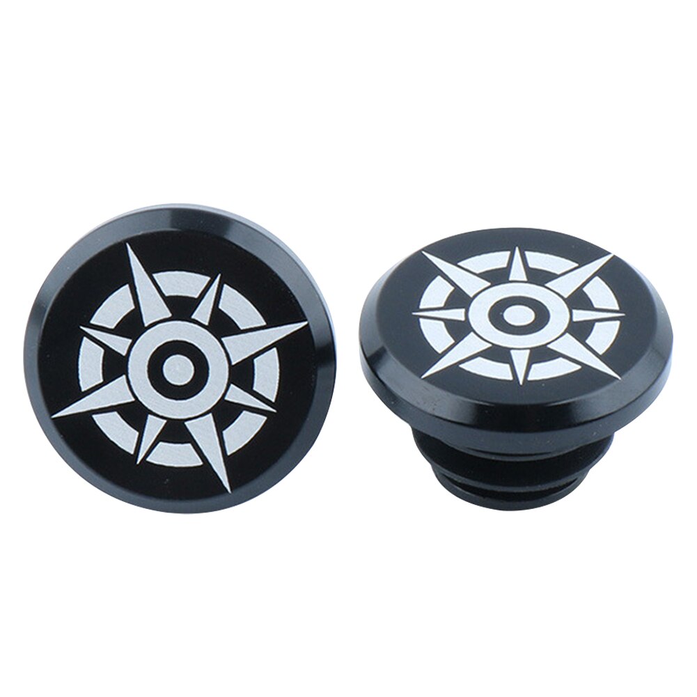 Tapones de aleación de aluminio para manillar de bicicleta, 2 piezas, para Shimano MTB, accesorios plegables para bicicleta de montaña y carretera: Black Astral