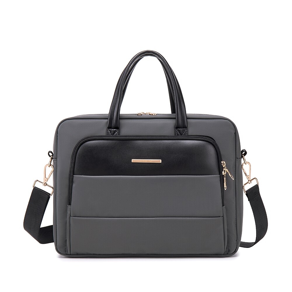 Large Capacity Briefcases Travel Necessary Laptop Document Organizer Shoulder Bag Business Ipad Phone Notebook Storage Hand: 15inch-Dark gray