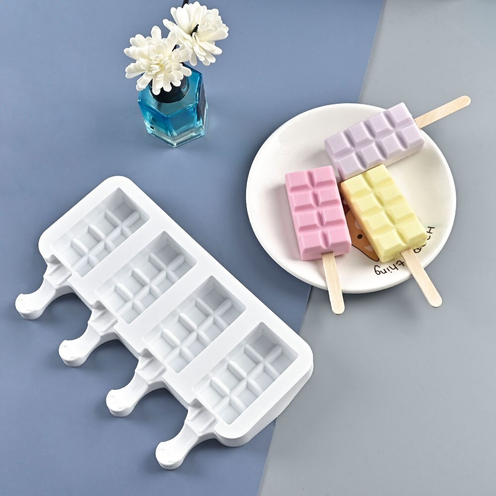 Ice Cream Molds Silicone Popsicle Mold Freeze Ice Cream Maker DIY Dessert Mould Form For Popsicle Mould Cakesicle Mold Tools