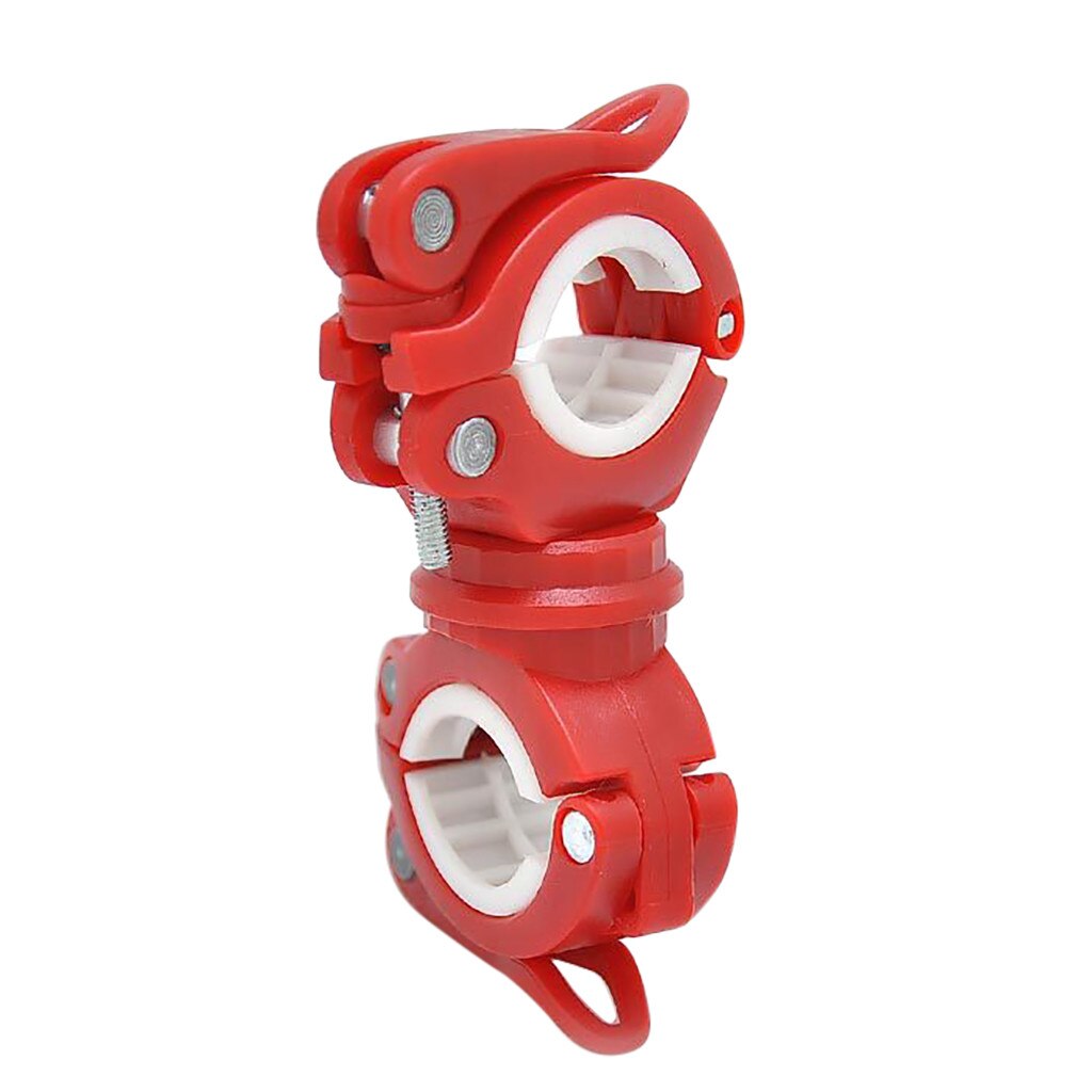 360 grad Fahrrad LED Taschenlampe Halterung Halfter Lampe Stehen Fahrrad Taschenlampe Clip Klemme unterstützung Handy, Mobiltelefon fahrrad lenker # j4: D