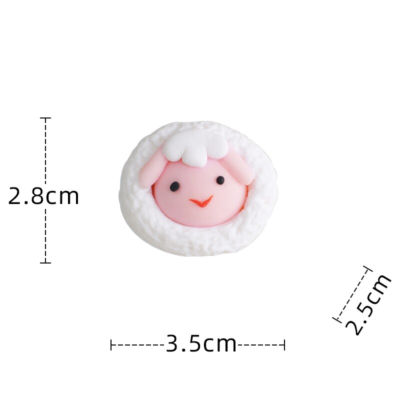 Boerderij Cake Topper Dier Koe Paard Cartoon Verjaardagsfeestje Baby Decoratie Kinderen Zonnebloem Serie Gelukkig Douche Bakken Taart: 7 Soft pottery