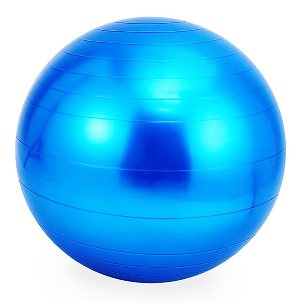 65 cm sport fitness yoga bold pvc glat anti-eksplosion motion gym yoga bold fitness graviditet fødsel anti burst kerne bold: Blå
