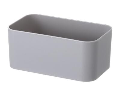 Kitchen Under Sink Storage Rack Spice Bottle Holder Organizer Shelf Bathroom Organizer Stand Wall-mounted Plastic Chopstick Box: B GRAY S