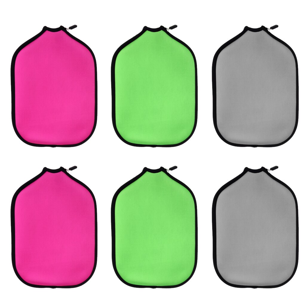 6pcs Deluxe Neoprene Pickleball Paddle Cover Holder Zipper Sleeve Storage Bag