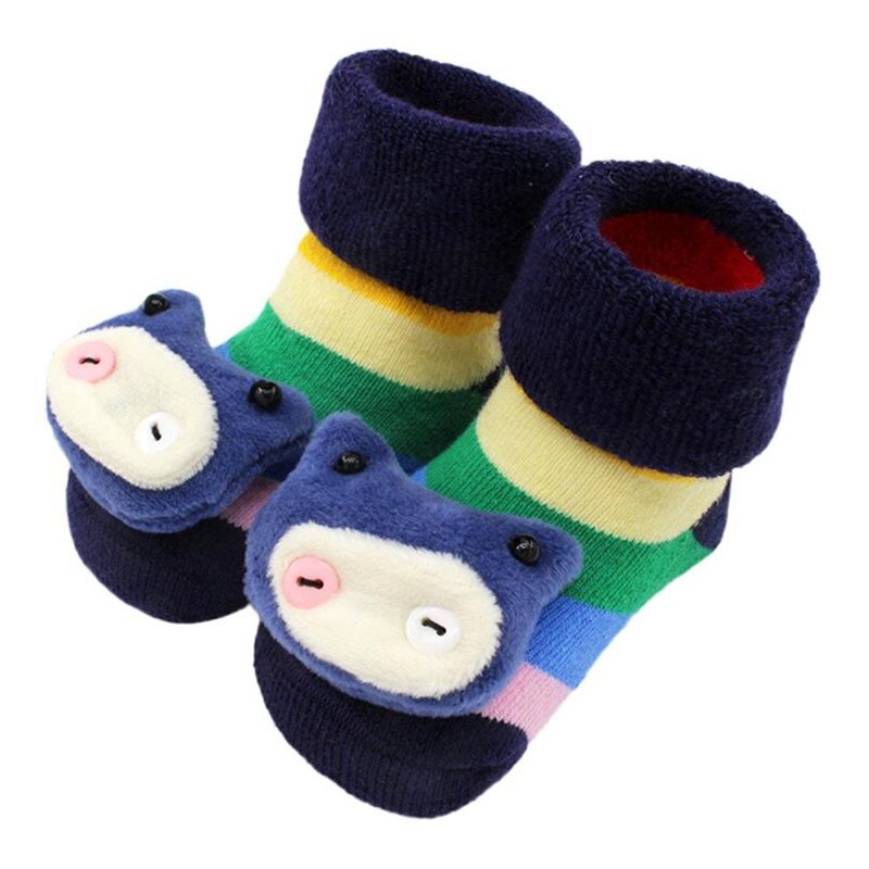 Kinderen Zomer Lente Herfst Cartoon Pasgeboren Baby Meisjes Jongens Pasgeboren Kids Antislip Korte Sokken Slipper Laarzen: B