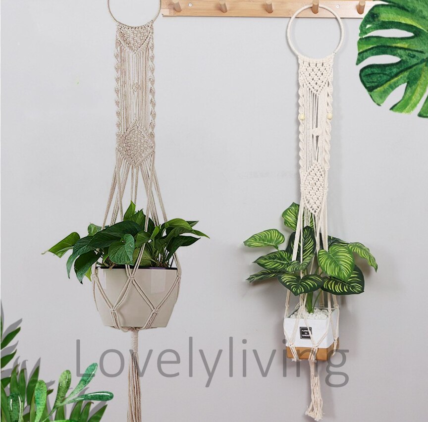Macrame flower pot makrama macramé macetas colgantes macrame wall hanging planter makramee plant holder hanger