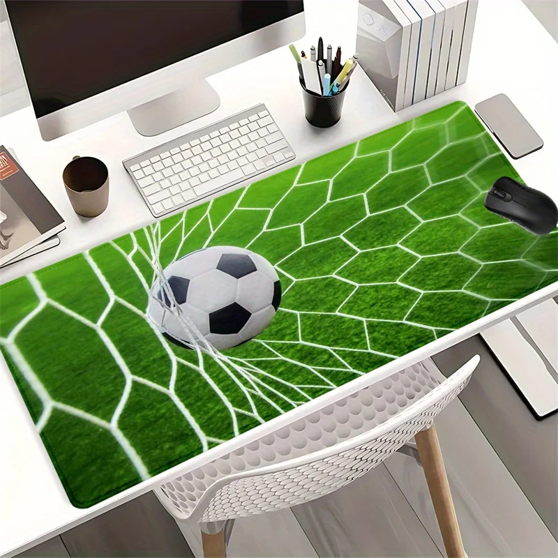 Football Themed Mouse Pad Anti-slip Rubber Base Desk Accessories Football Net Mat 40X90CM Pads Rectangular Shape Gaming Mousepad: XL