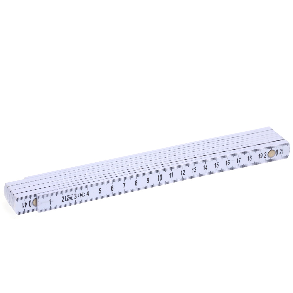 2M Slide Ten-Parts Rulers 6.6ft Folding Versatile Inside Reading Carpenter's Ruler Education Meter Measuring Tool