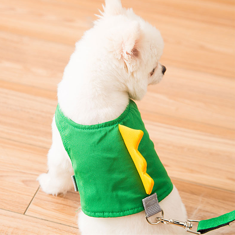 Bonito conjunto de correa de pecho para perro mascota, chaleco suave transpirable para cachorros, correas de arnés para perros pequeños y medianos, para entrenar y caminar Supp