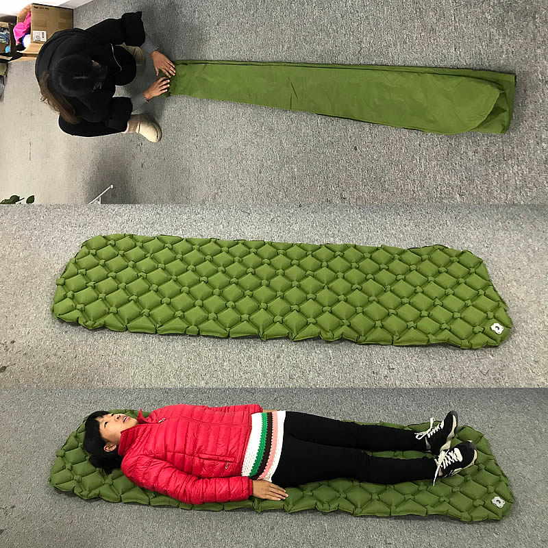 Ultralight Outdoor Inflatable Cushion Sleeping Camping Mat Sleeping Pad Mattress for Camping Hiking Backpacking Travel mattress